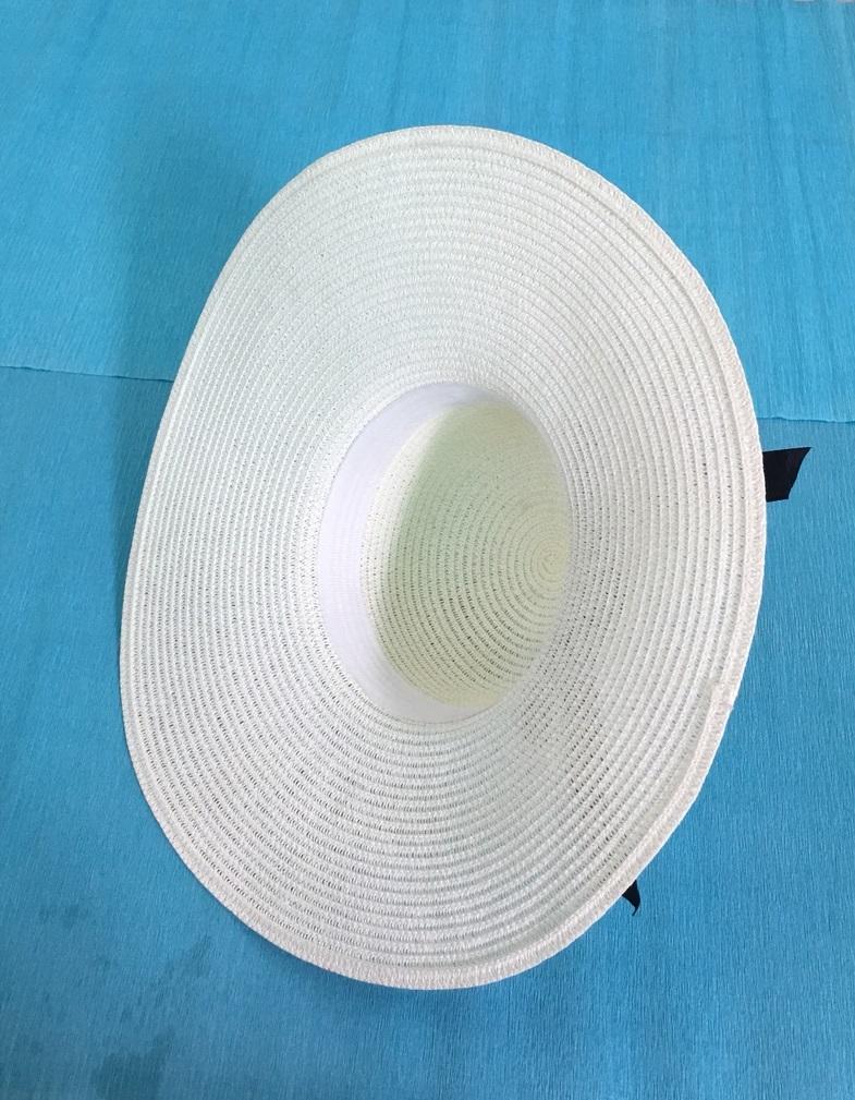 Nón đi biển rộng vành cho nữ (Trắng)