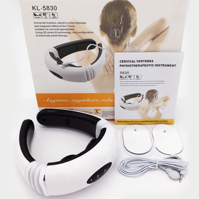 Máy Massage Cổ 3D Thông Minh Rung Kết Hợp Xung Điện Từ Trường, Xua Tan Đau Nhức Vai Gáy, Massage Trị Liệu Cổ Vai Gáy HX-5830 Cao Cấp.