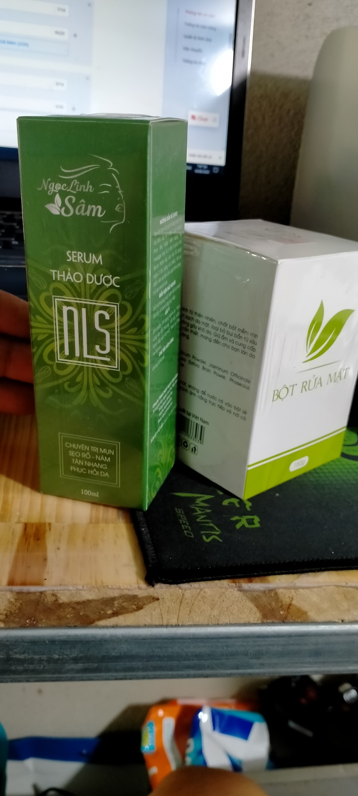 COMBO SR NGỌC LINH SÂM VÀ  BỘT RM  MẪU MỚI