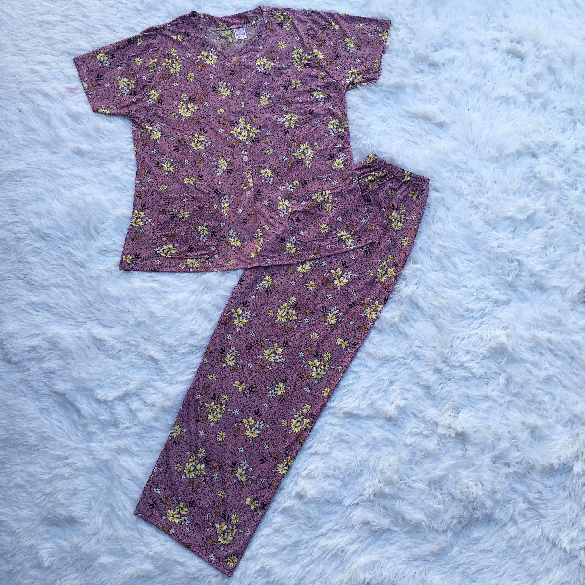 [HCM]Bộ bà già túi thun lạnh co giãn(size 40-67kg)