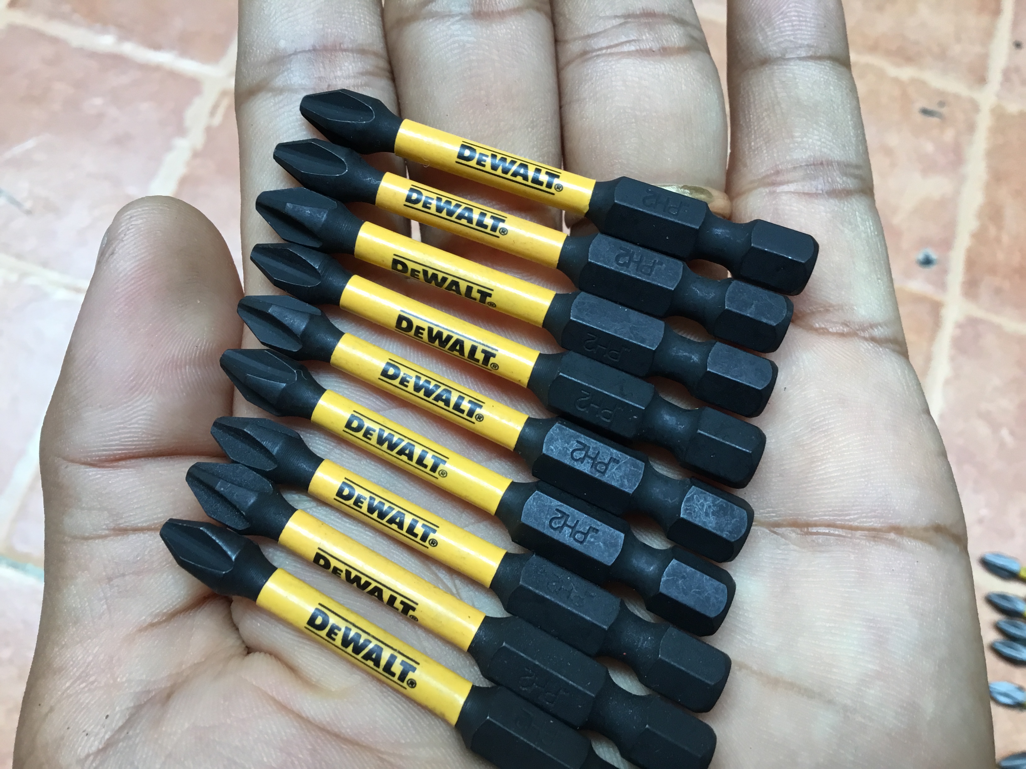 [HCM]Bộ 10 Mũi Vít DeWalt Nhập Ph2-58mm
