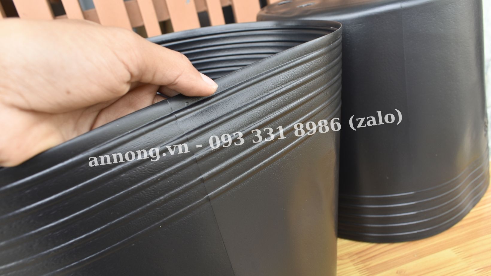 100 cái chậu nhựa đen trồng cây (nhiều loại: C9 - C10 - C11 - C12 - C13)