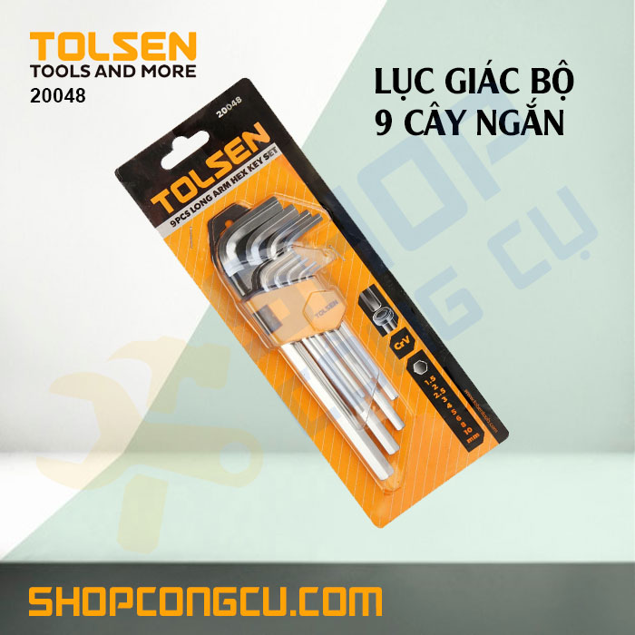 [HCM]Lục giác bộ 9 cây ngắn Tolsen 20048