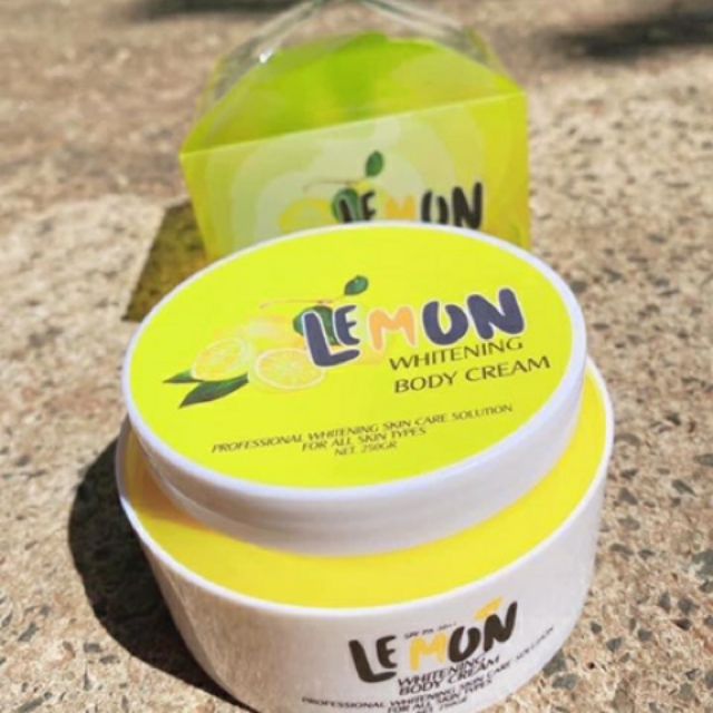 [Hcm][Hot] Kem Body Chanh Tươi Lemon Giúp Làm Giảm Các Vết Thâm Nám Giúp Làn Da Được Bổ Sung Thêm Vitamin Và Nhiều Dưỡng Chất Khác
