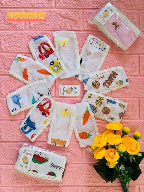 2 Chiếc che thóp mụ cotton cho trẻ sơ sinh/nhiều mẫu
