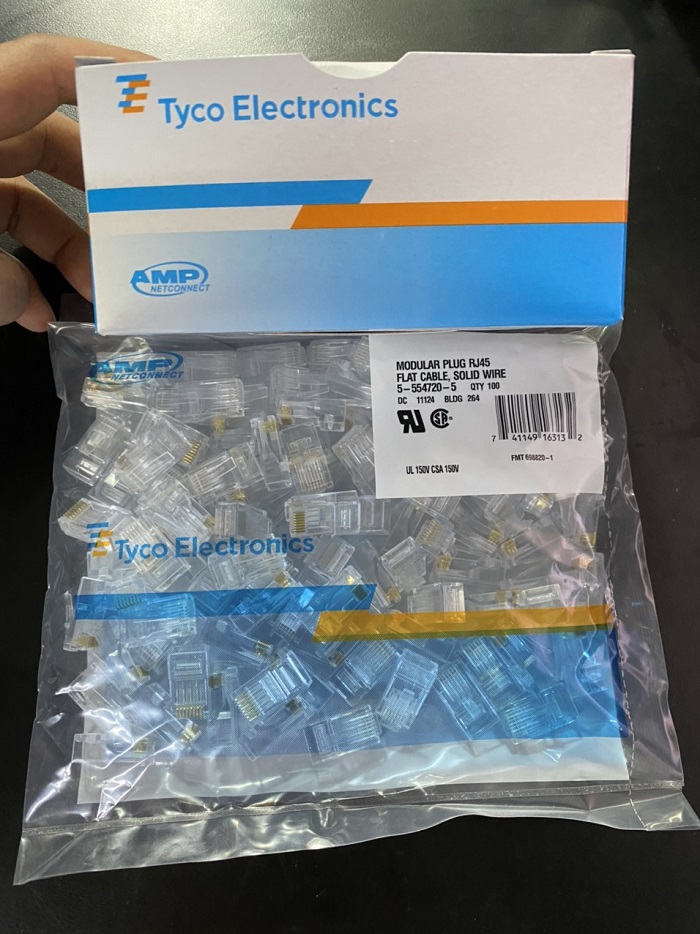 Hạt mạng rj45 Cat6 AMP