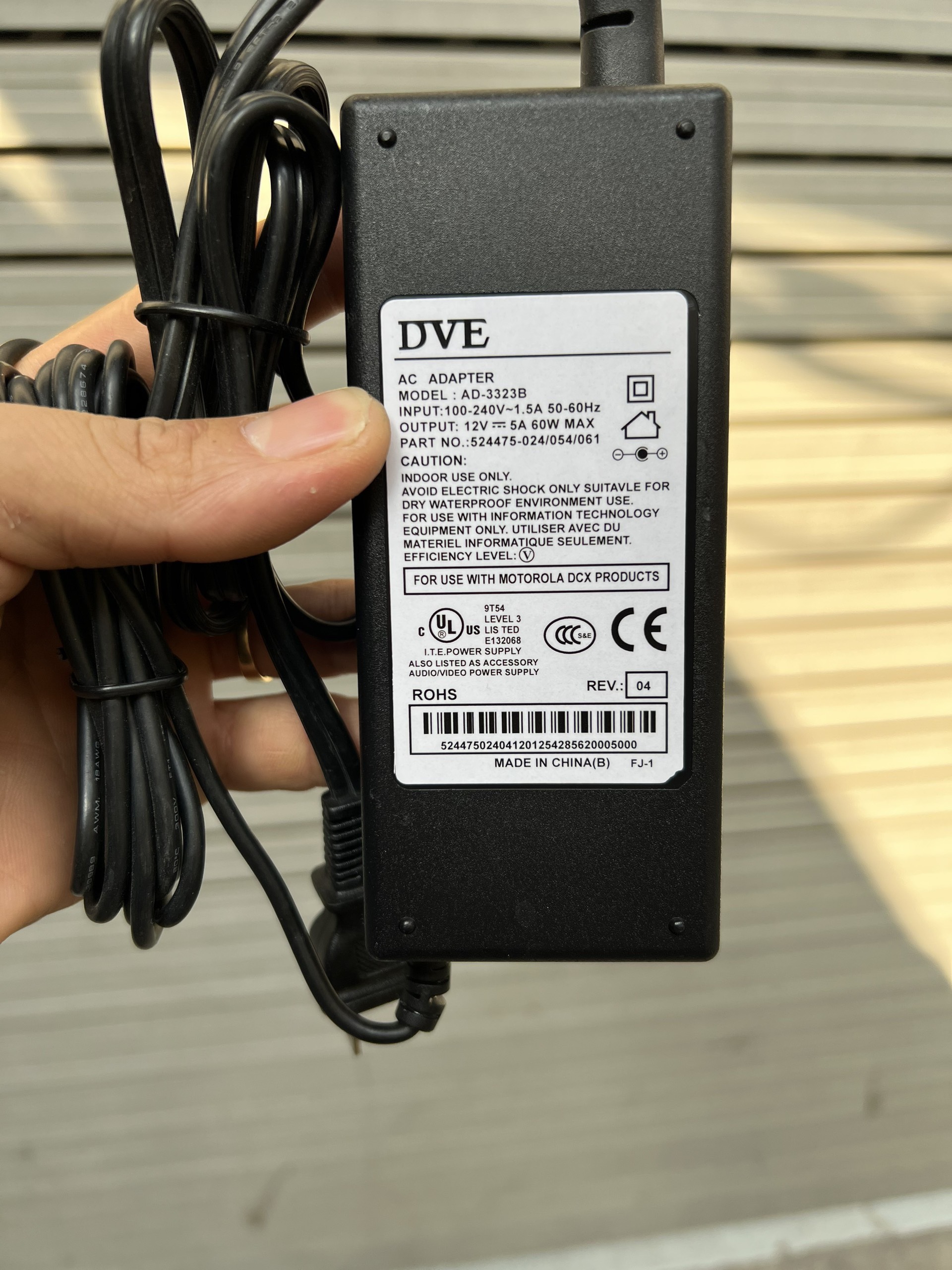 Adapter nguồn màn hình AOC 12V 5A bản gốc Aoc cung cấp