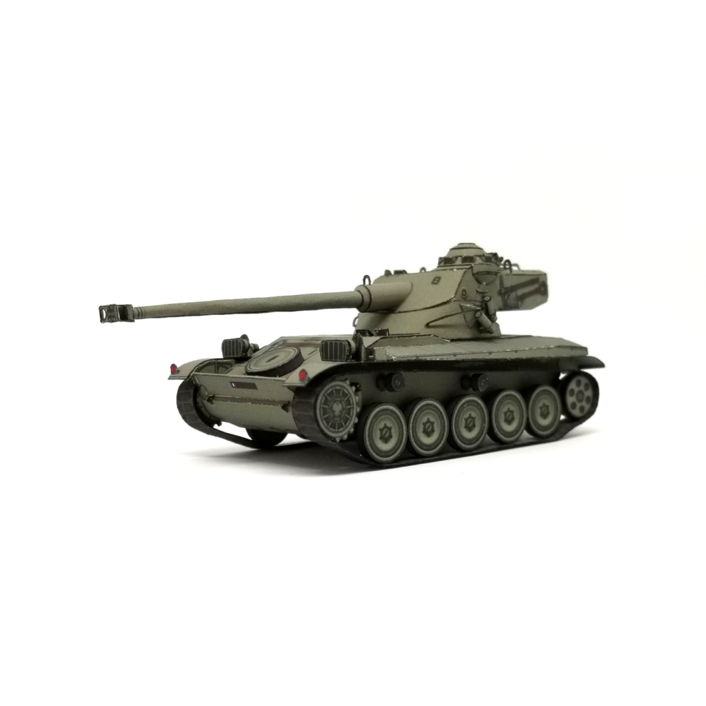 Mô hình giấy 3D  tank AMX 13 tỉ lệ 1/72