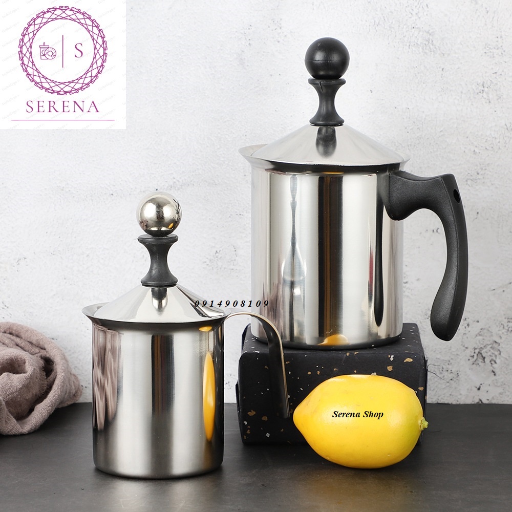 Ca inox - sục sữa lạnh tạo bọt 400ml - 800ml