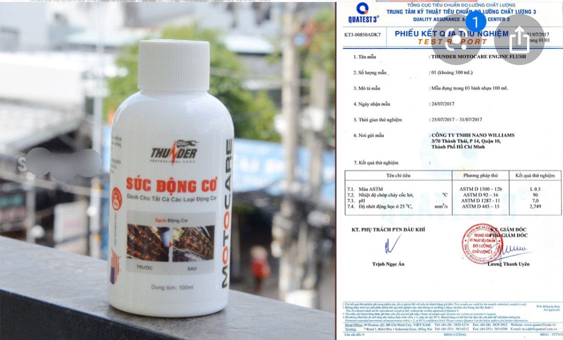 [HCM]Súc động cơ xe máy engine flush Thunder