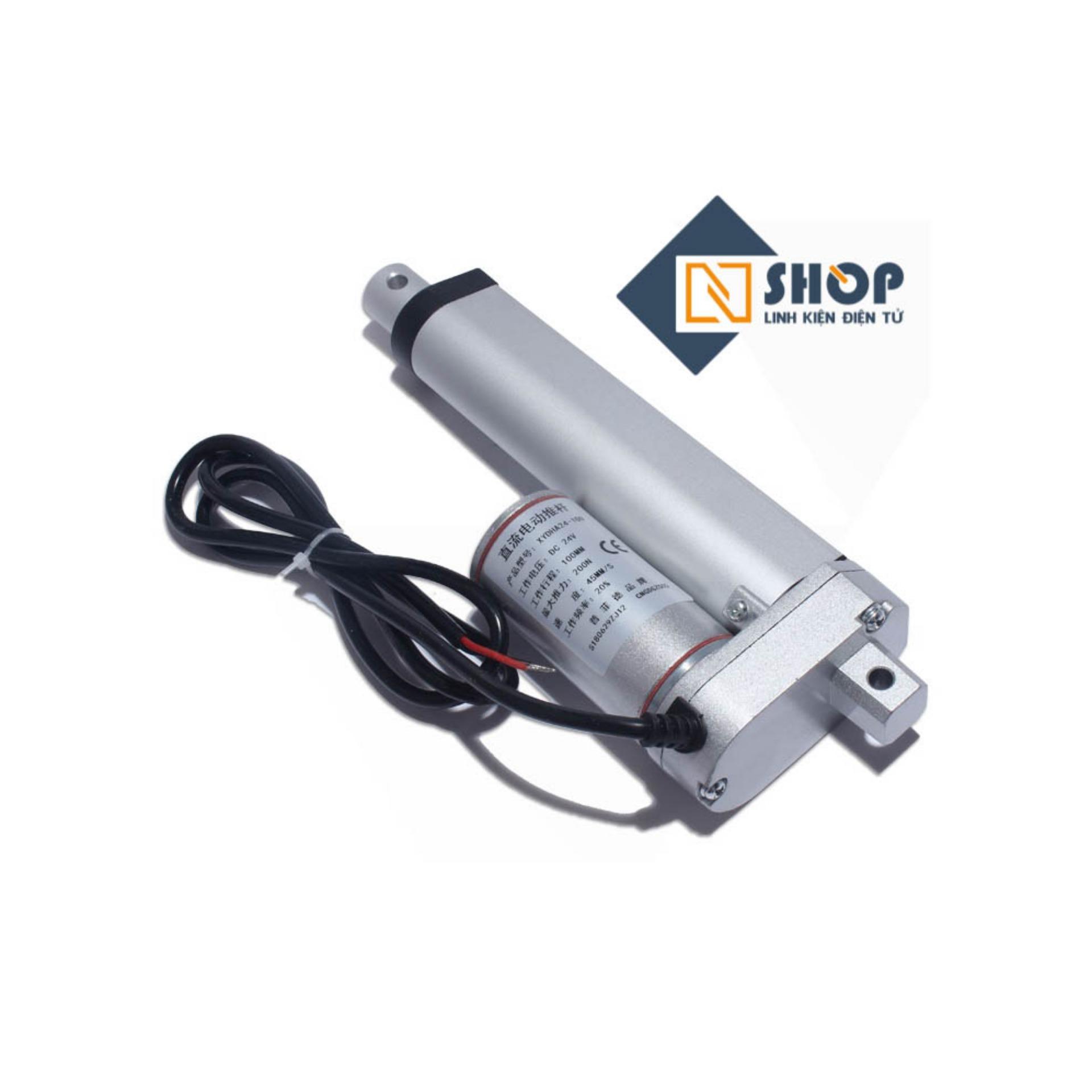 Xi Lanh Điện 12V hành trình 100mm-30mm/s