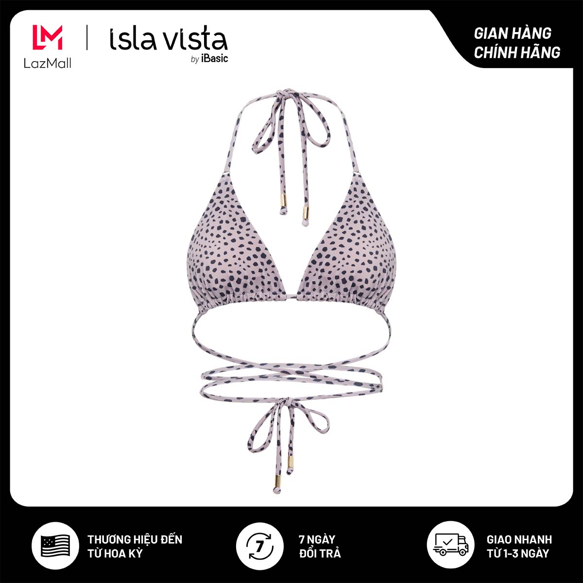 Áo bơi bikini V deep thắt nơ Isla Vista IVWT046