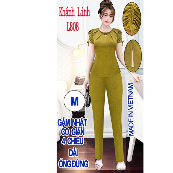 Đồ Bộ Nữ Hàng Thiết Kế ( M L808) ống đứng