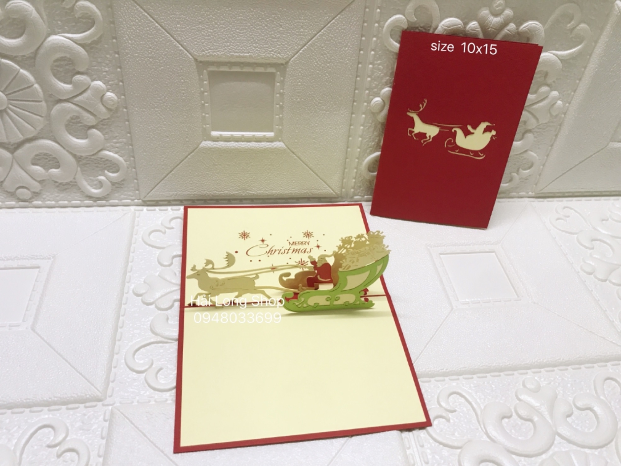 Santa 6 - Noel - 3D Card