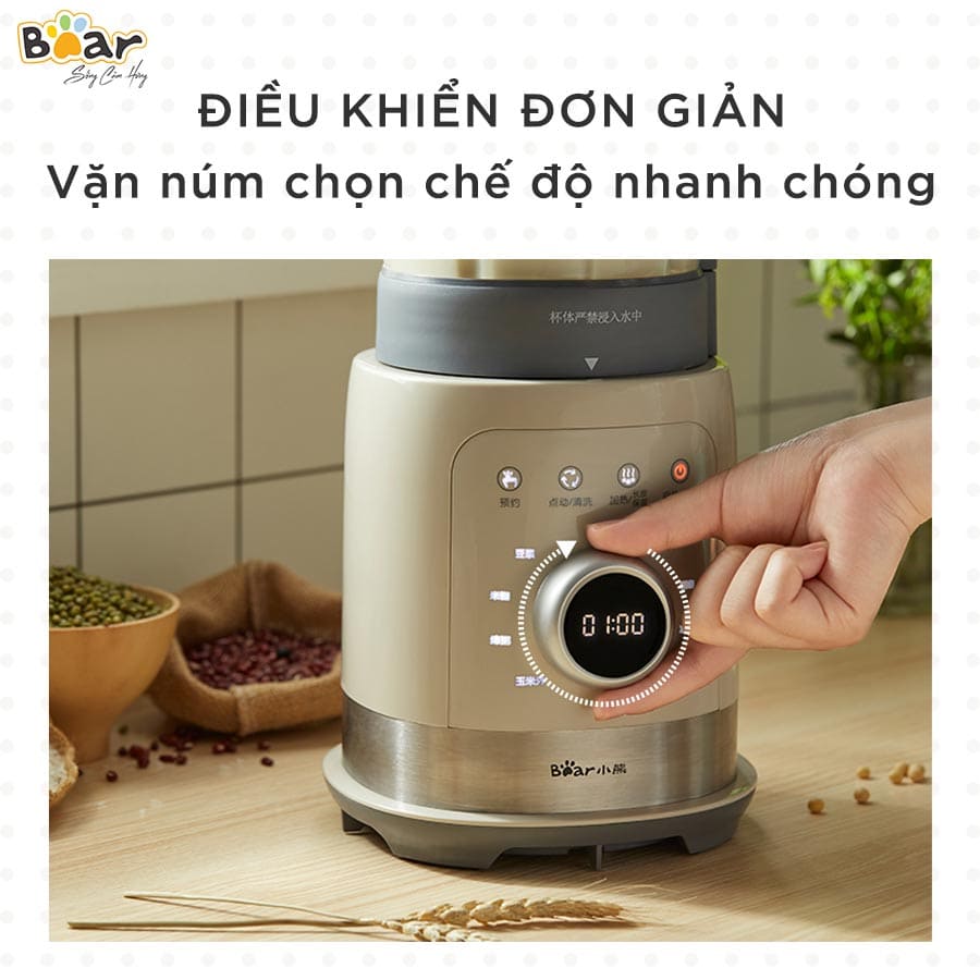 Máy Làm Sữa Hạt Bear PBJ-B10U5 - BH 1 năm