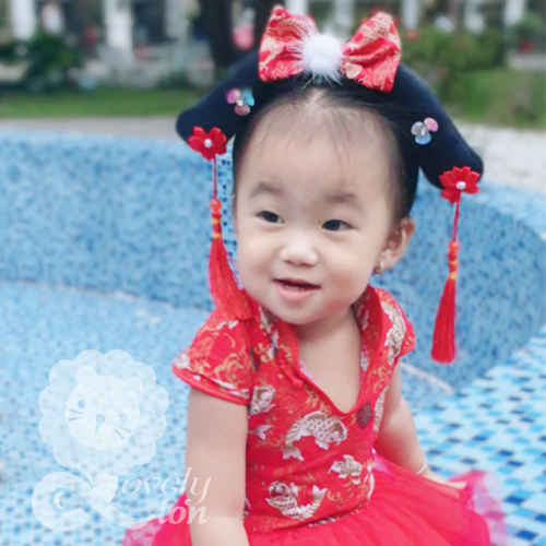 Băng đô hoàn châu công chúa cho bé gái (hàng có sẵn)
