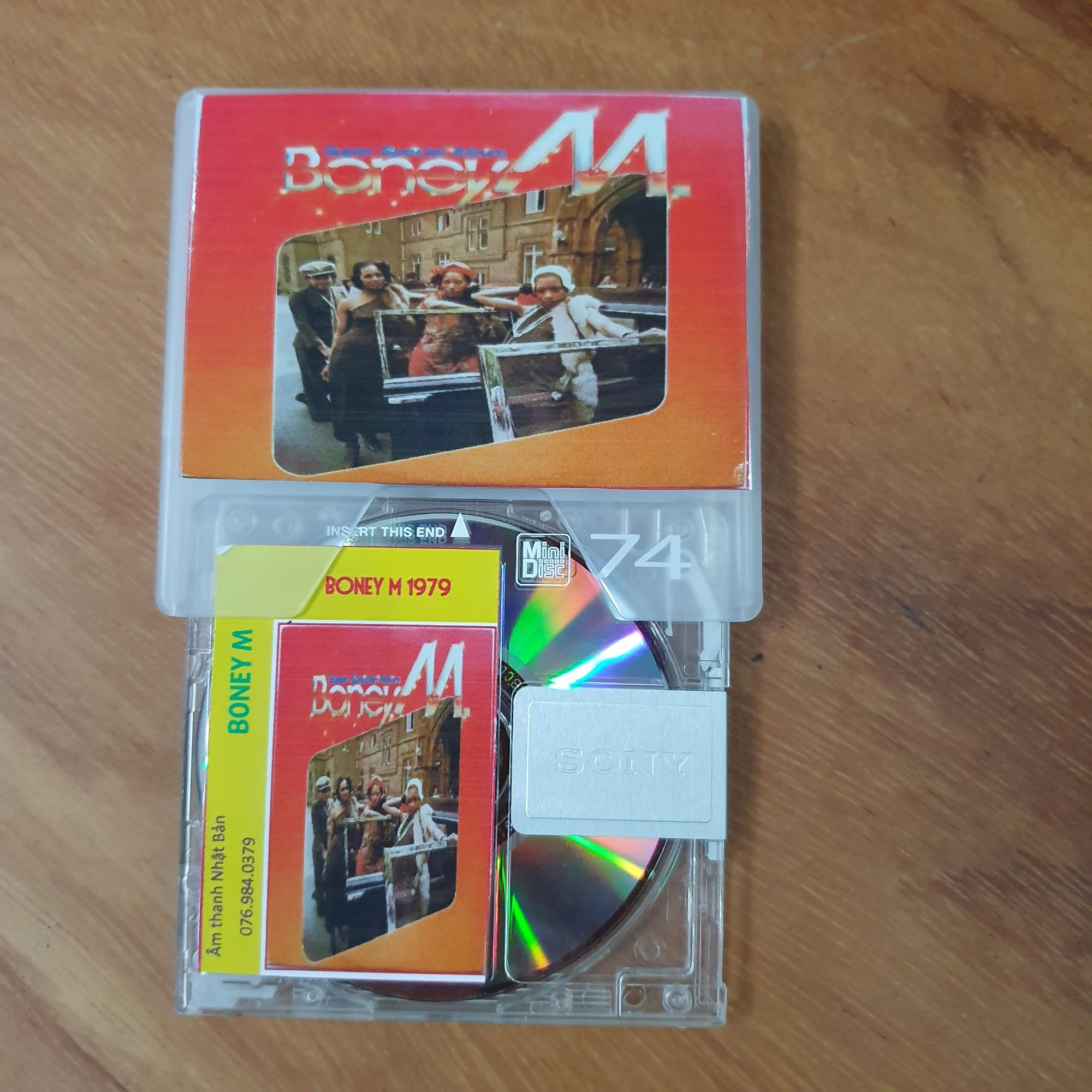 Đĩa md quốc tế boneym 1979 nổi tiếng - đĩa md mini disc