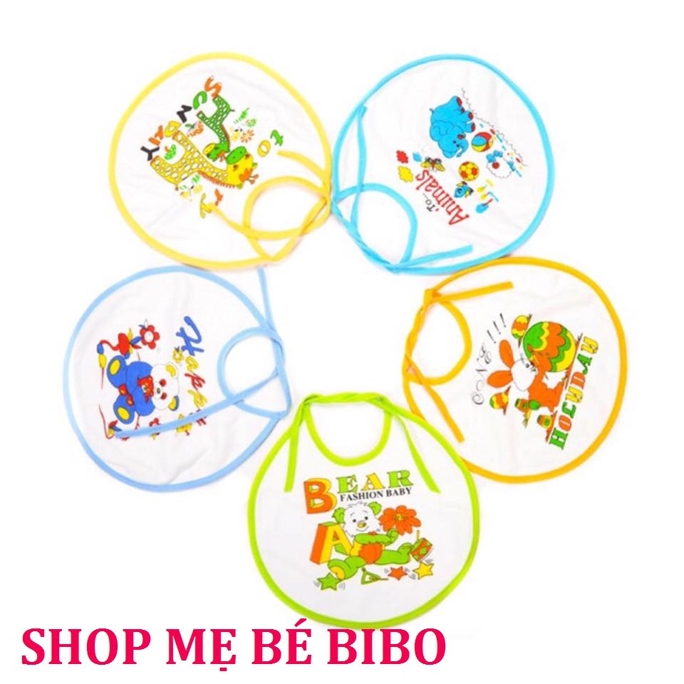 Combo 2 Yếm Cotton Cột Dây Cho Bé Yêu
