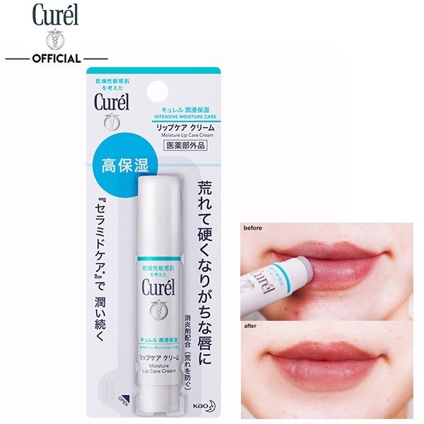 Son dưỡng môi Curel Intensive Moisture Lip Care Cream