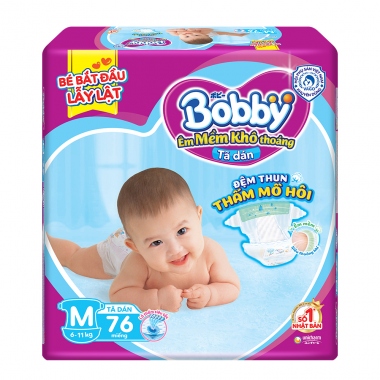 TÃ DÁN SIÊU THẤM SIÊU MỎNG BOBBY SIZE M76/L68/XL62 MIẾNG
