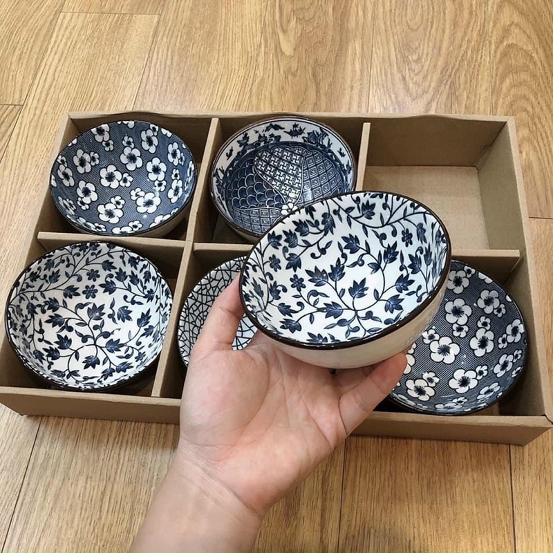 BỘ 6 BÁT CƠM MEN LAM CỰC SỊN