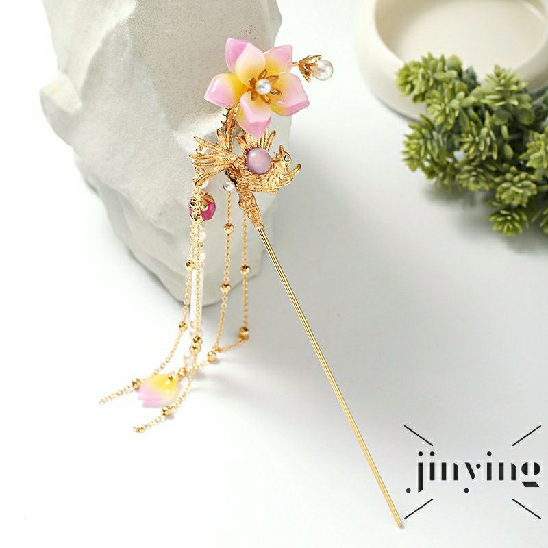 [HCM]Trâm cài tóc đính hoa và phượng hoàng