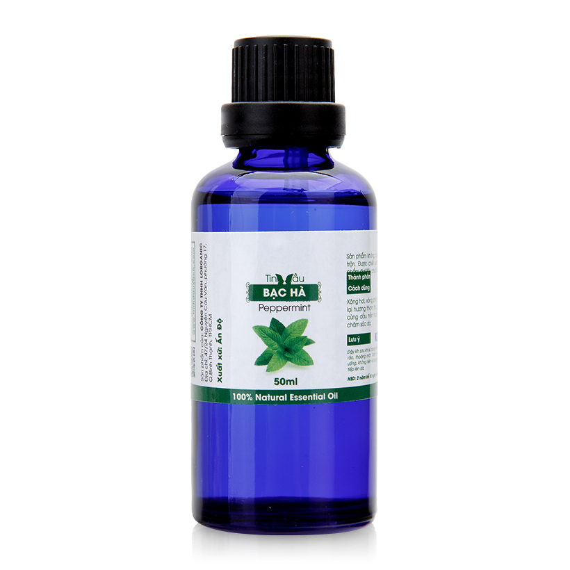 [HCM]Tinh dầu bạc hà Lorganic 50ml