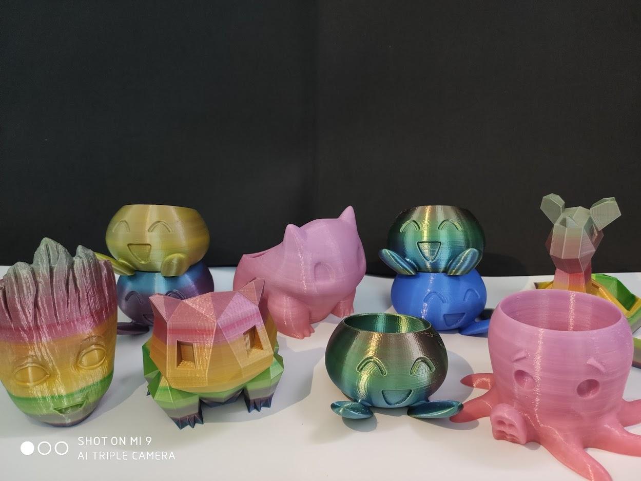 Chậu cây pokemon siêu dễ thương - Cute Bulbasaur planter