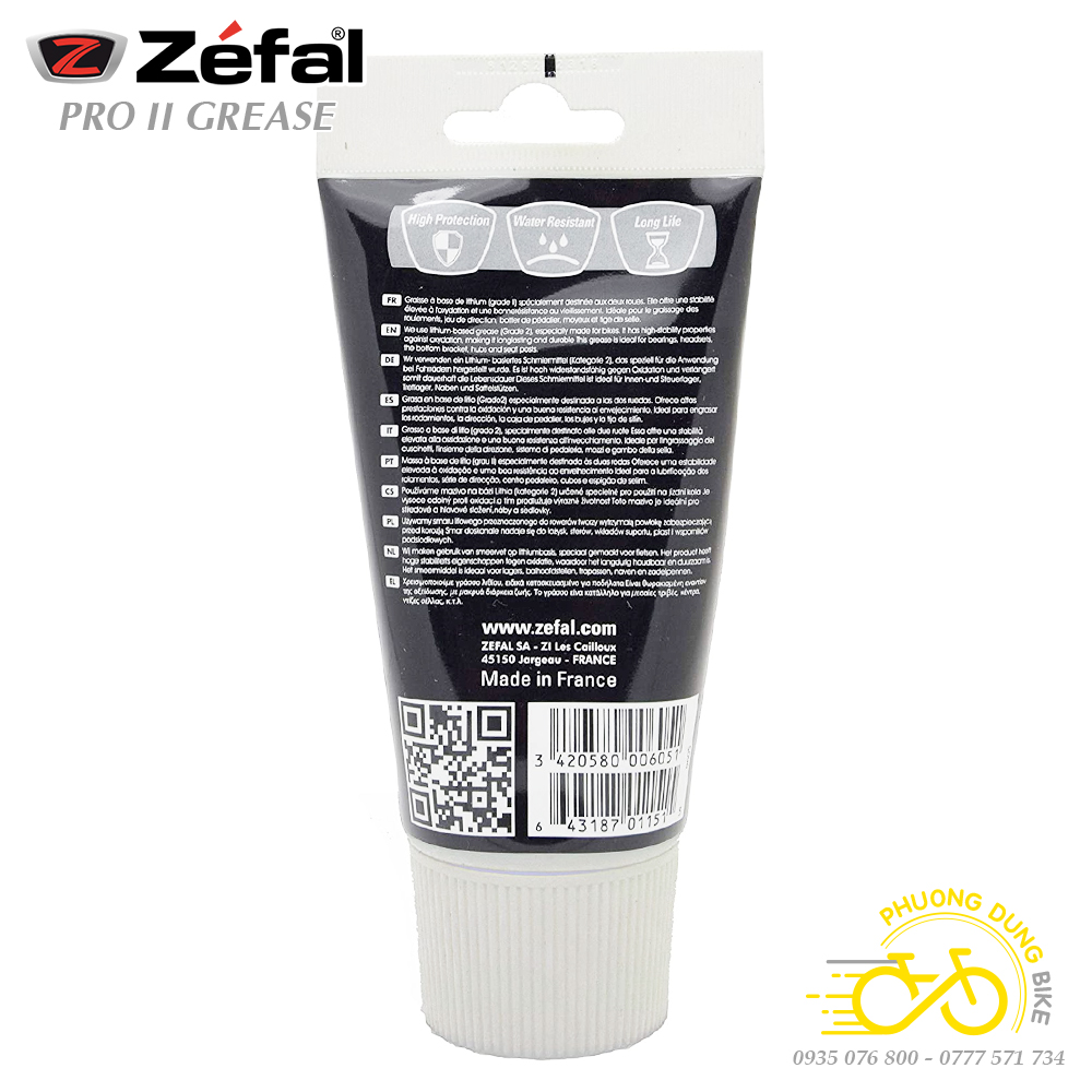 Mỡ bò bôi trơn xe đạp ZEFAL PRO II GREASE 150ml