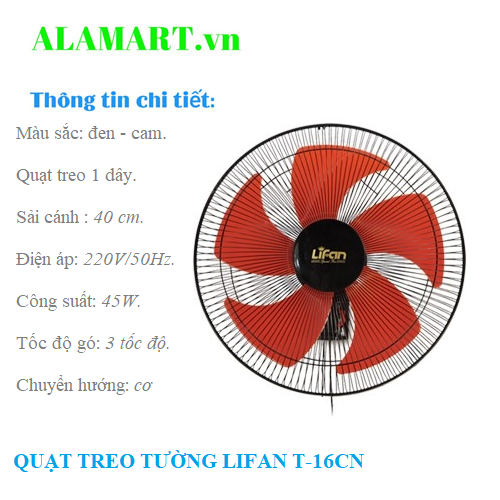 Quạt treo tường Lifan T-16CN