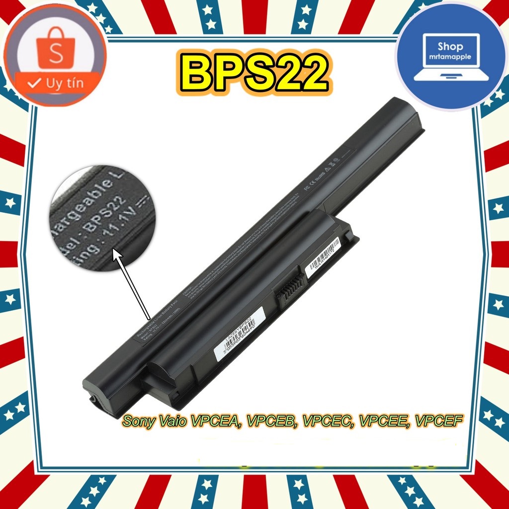 Pin Laptop Sony Vaio VGP-BPS22 VGP-BPS22A VGP-BPL22 VPCEA PCG-61315L VGP-BPS22/A
