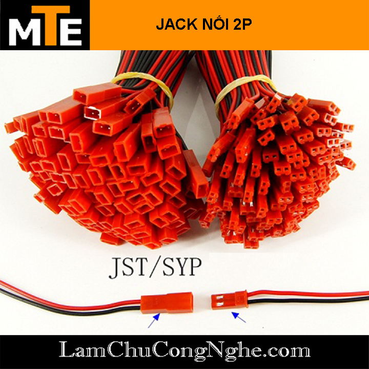 Cặp Jack kết nối JST-2P 2 Pin 20CM