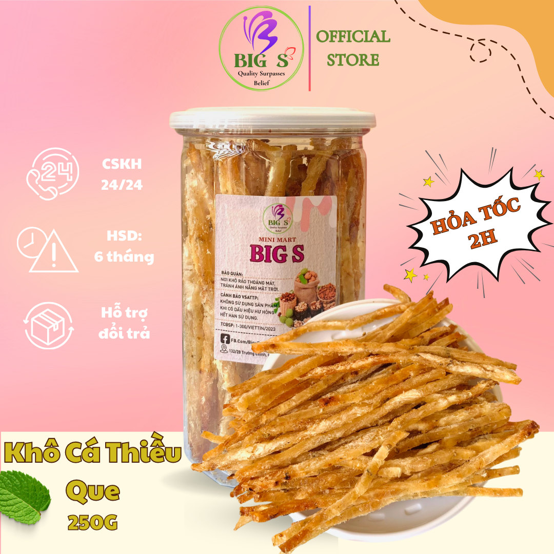 250G Khô Cá Thiều Tẩm Vị ( dạng que) BIGS