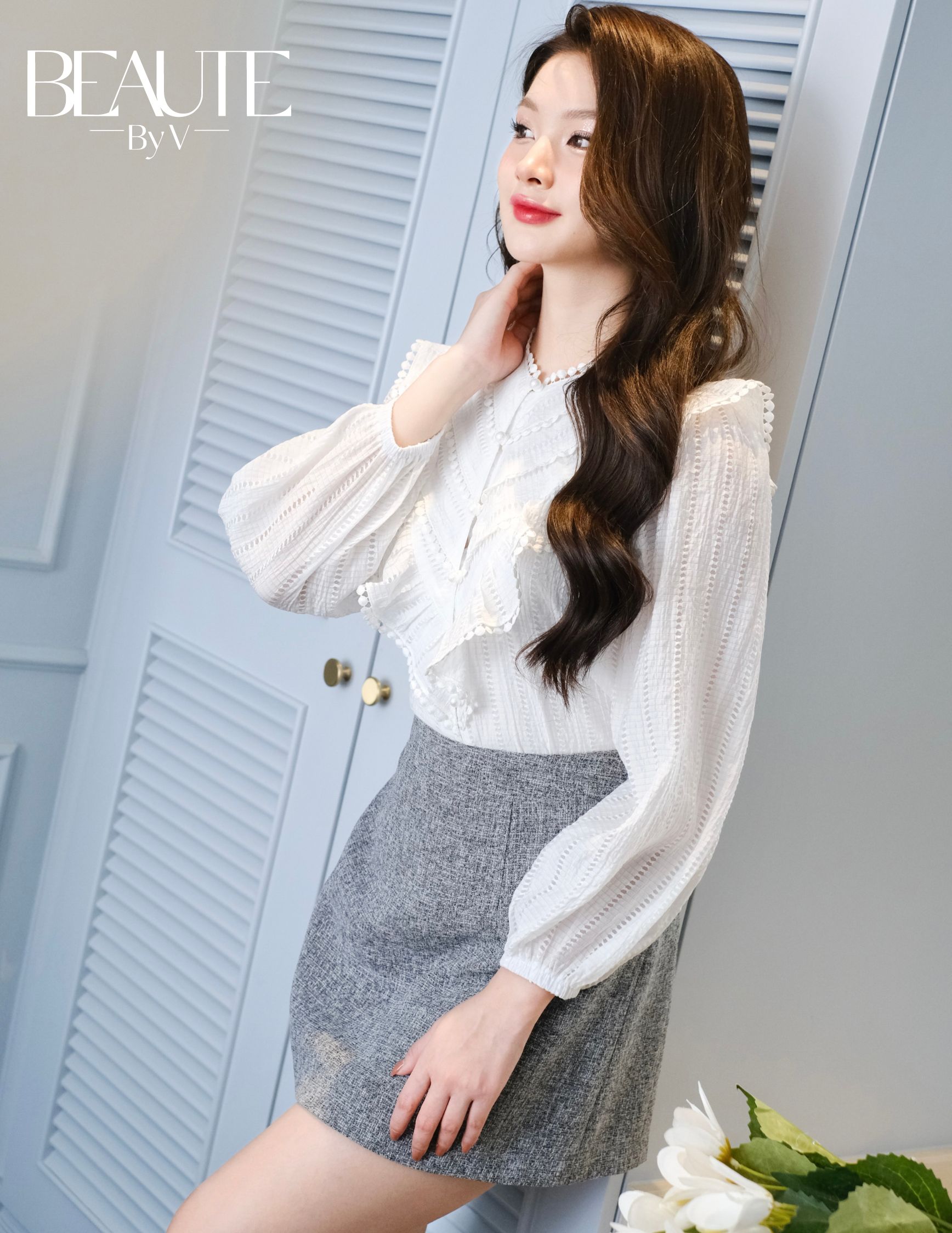 BEAUTEBYV - Chân váy dáng chữ A Milane (có lót quần bằng vải chính)