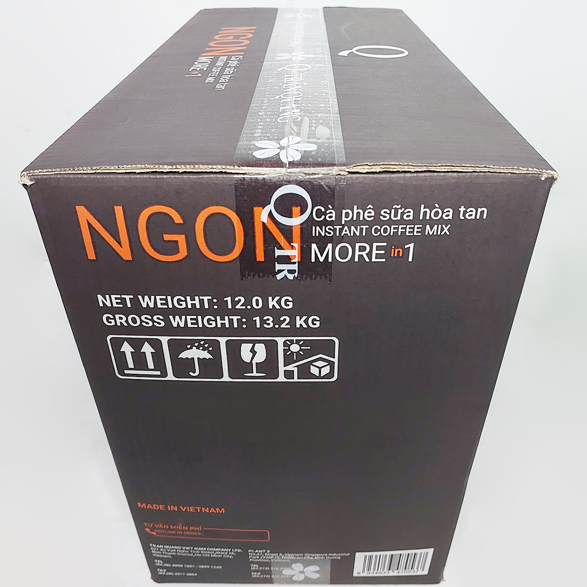 Cà phê sữa Ngon Trần Quang bịch 1.2Kg (60 gói nhỏ 20g) Coffee Cafe