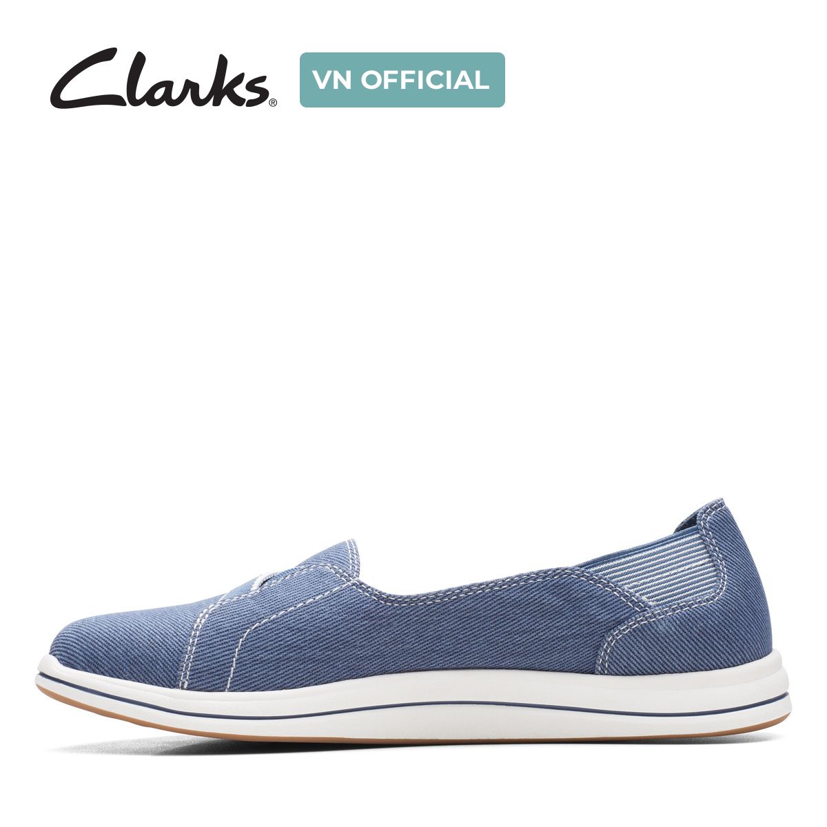 Giày Lười Vải Nữ Clarks - Brinkley Skip