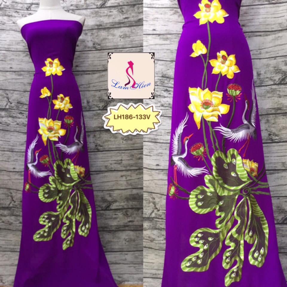 Mô tả sản phẩm Vải áo dài tằm ý thêu cao cấp (330k giảm còn 299k/áo) LH186T