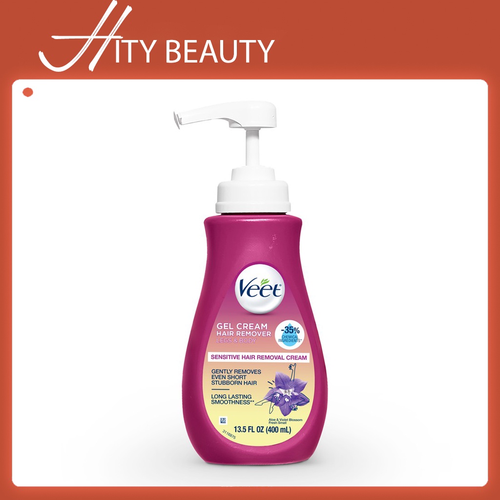 Kem Tẩy Lông Chân + Body - Veet Gel Hair Removal Cream 400ml - Hity Beauty  
