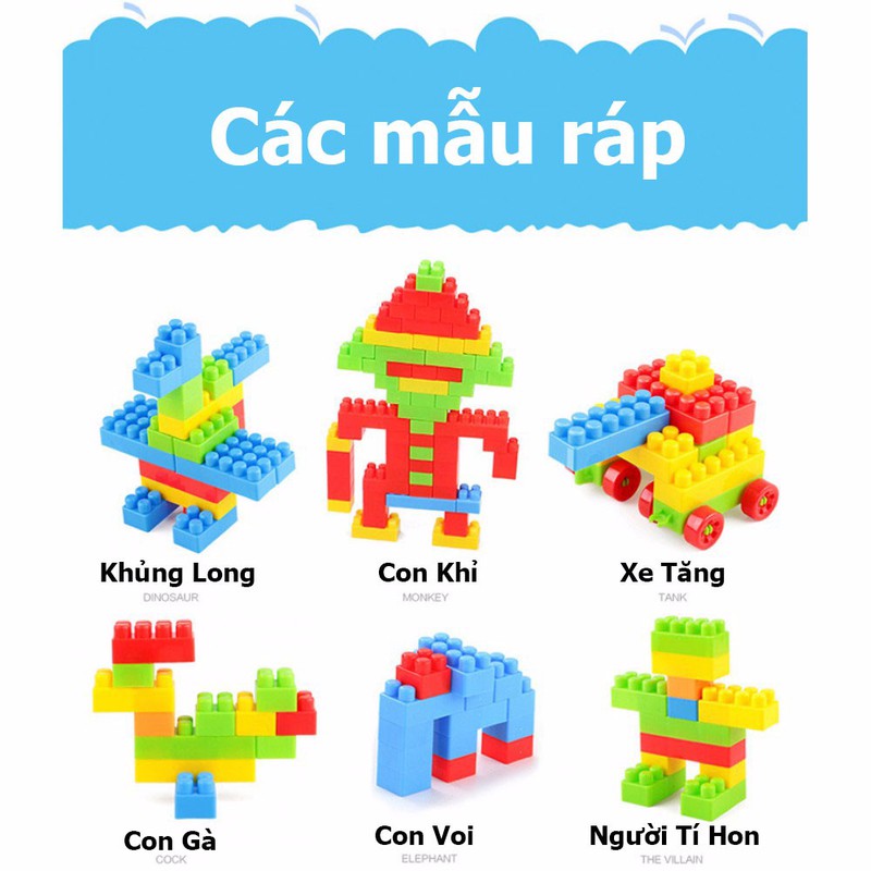 Bộ đồ chơi xếp hình 240 khối