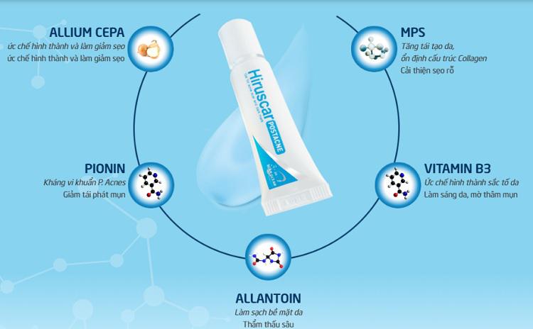 HIRUSCAR POST ACNE [Tuýp 5gr/10gr] - Gel làm mờ sẹo mụn và thâm mụn [hirusca / híuca / hirucar]