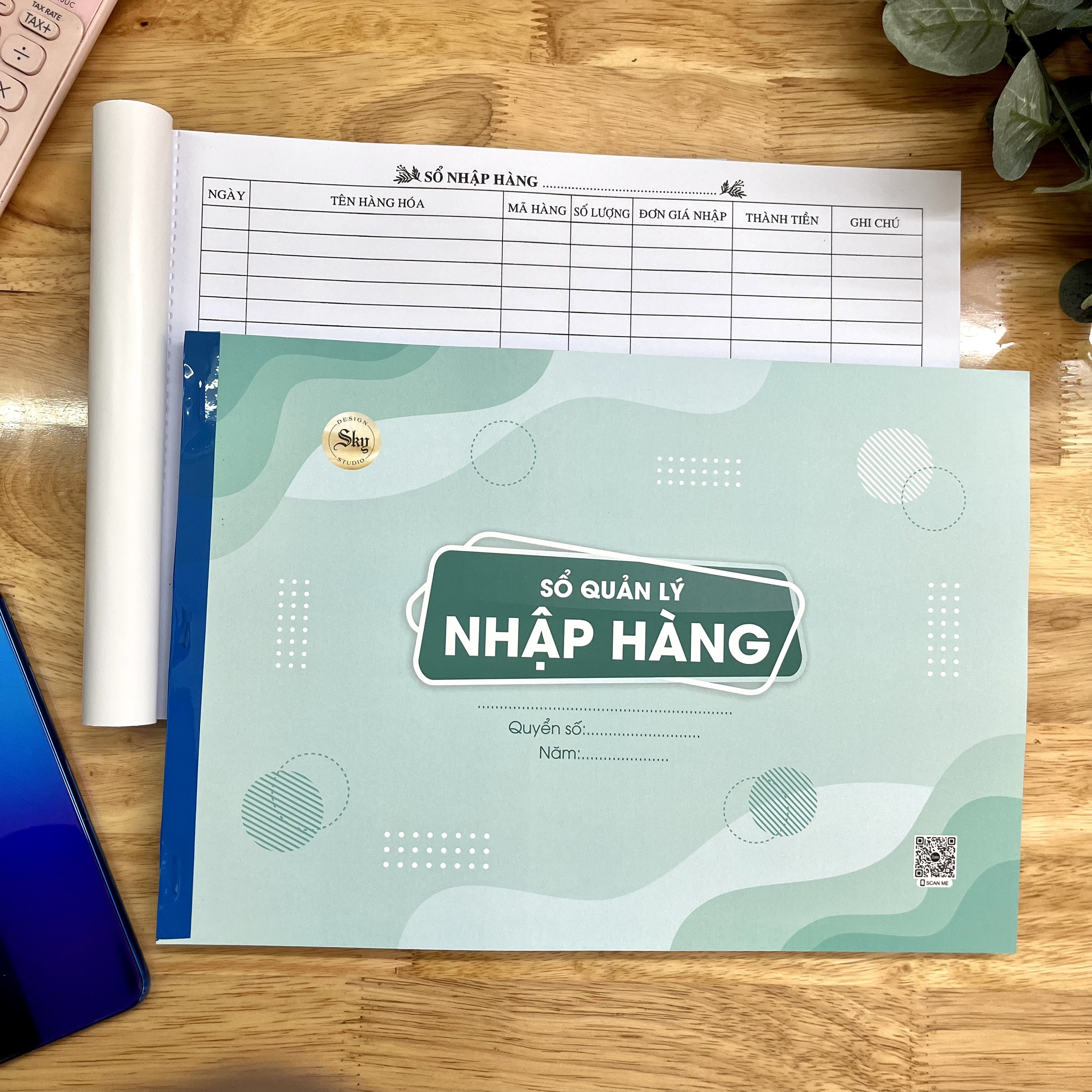 Sổ nhập hàng a4 - 100 tờ/quyển