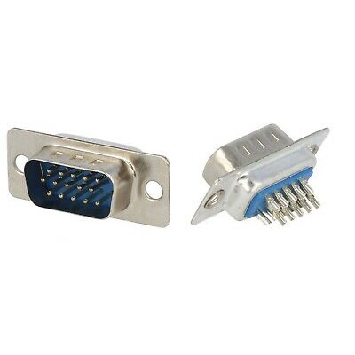 Đầu cắm DB15 chân thẳng 3 hàng (Đầu hàn 15 chân)