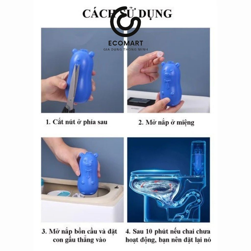 Viên thả bồn cầu hình con lợn - TH Shop