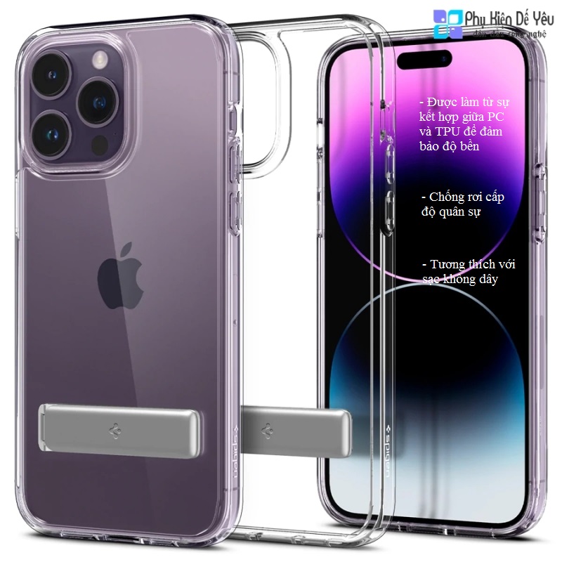 Ốp Spigen Ultra Hybrid S cho iPhone 14 / 14 Pro / 14 Plus / 14 Pro max ( Phân phối chính hãng, bảo hành 12 tháng )