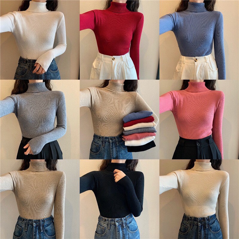ÁO LEN CỔ 3 PHÂN THỜI TRANG CAO CẤP
