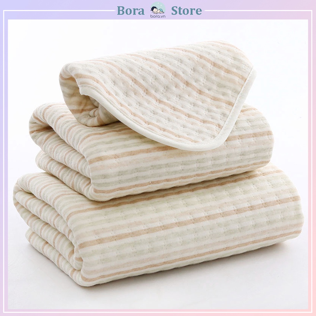 Tấm lót chống thấm cotton hữu cơ tự nhiên 4 lớp, thoáng khí