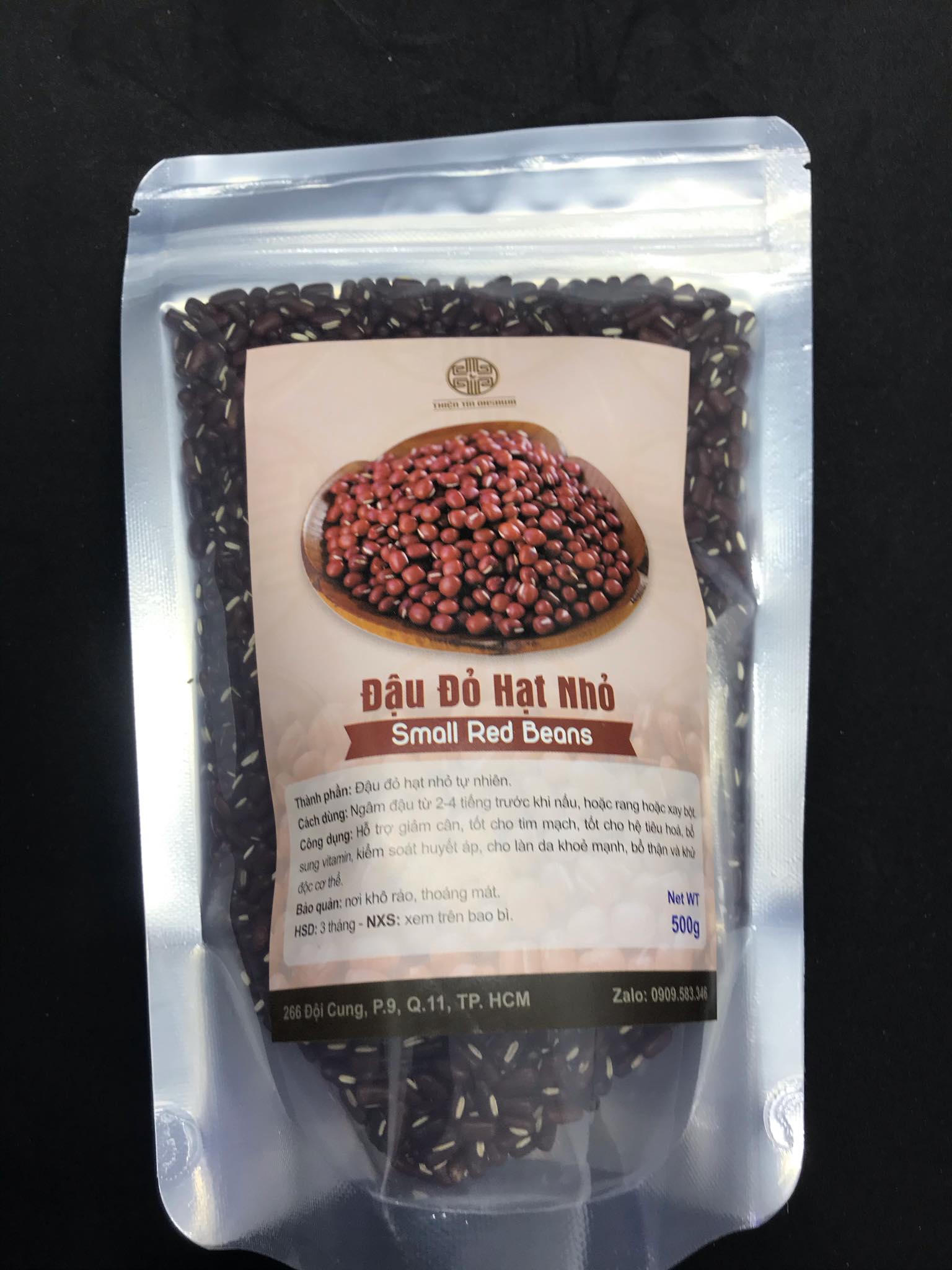 Đậu đỏ hạt nhỏ 500g ( xích tiểu đậu chưa rang )