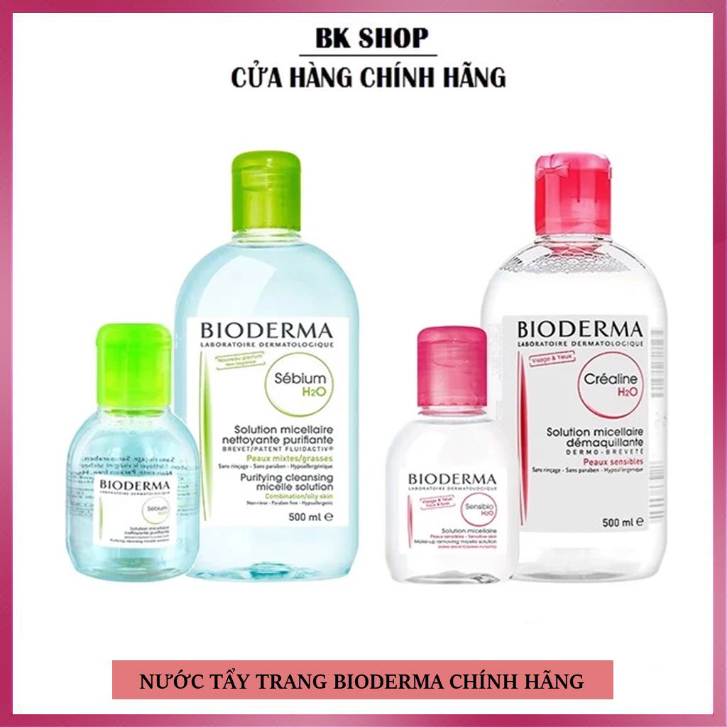[Hàng Pháp]  Nước tẩy trang Bioderma 100ml - 500ml - Hàng Chuẩn Auth