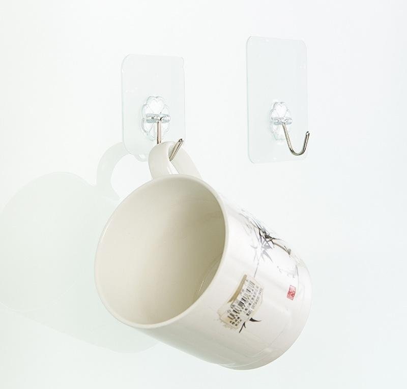 Combo 5 Móc Treo Dán Tường Trong Suốt Siêu Dính Tiện Lợi
