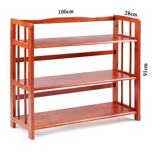 [HCM]Kệ sách 3 tầng rộng 100cm bằng gỗ (Cánh gián)